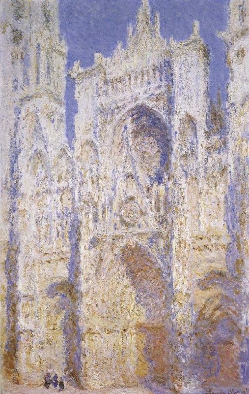 Claude Monet The Cathedral of Rouen, Vastfasaden in sunshine oil painting picture